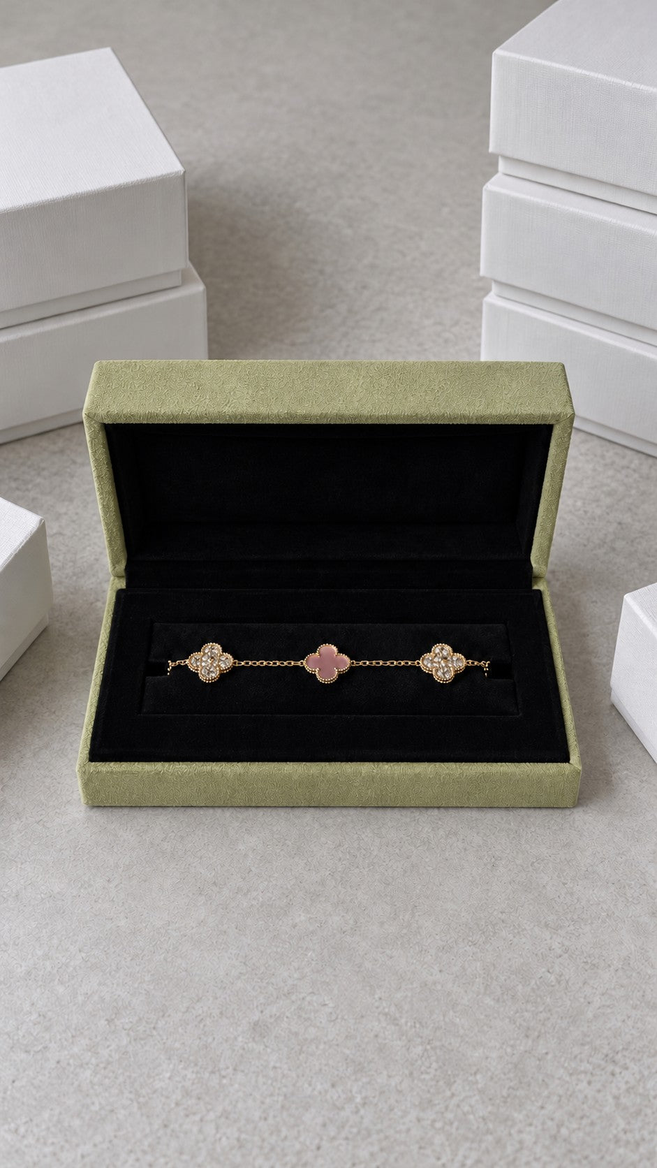 Pulsos · Rosa y plata